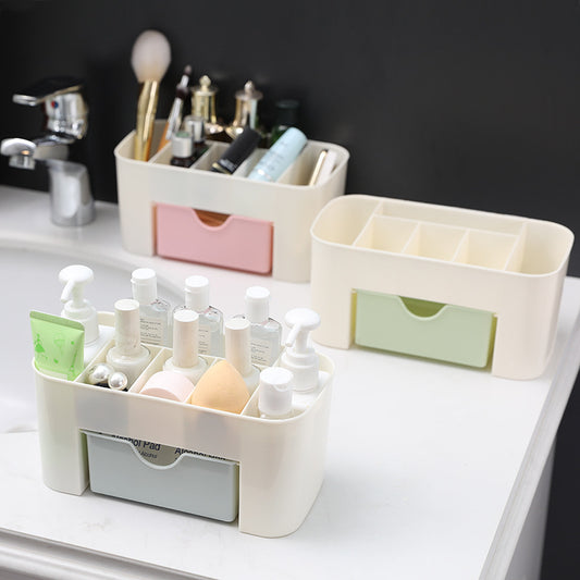 Desktop Drawer Storage Box Cosmetic Box Plastic Multifunctional Storage Box Jewelry Box Desk Storage Box