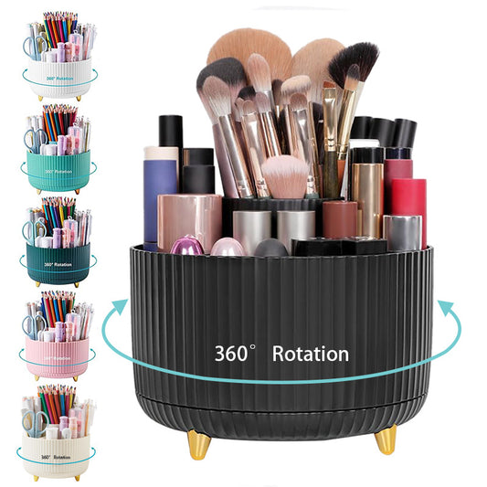 Home desktop rotatable dustproof large capacity pen holder storage box bathroom cosmetics sundries storage box